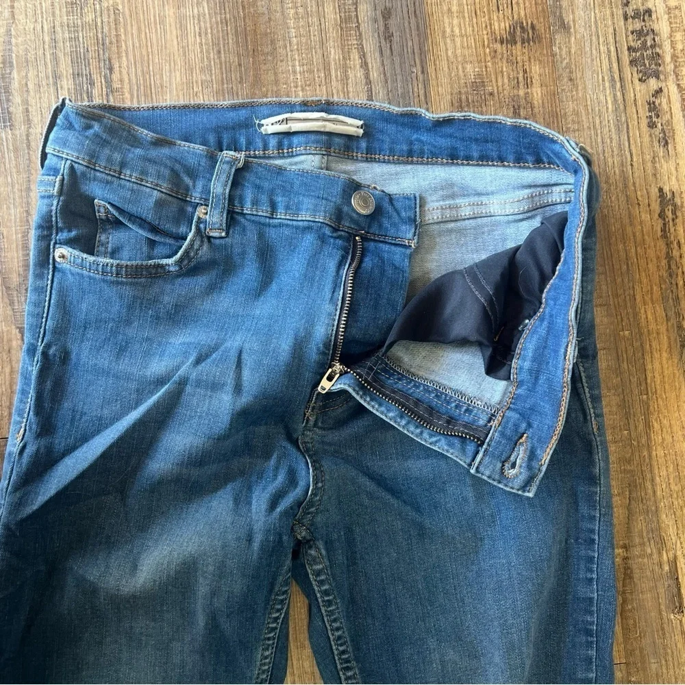 Free People High Rise Stretch Skinny Jeans Sz W 27L Light Wash 61855-16515125